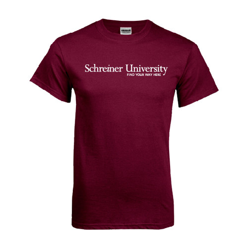  Maroon T Shirt - University Wordmark