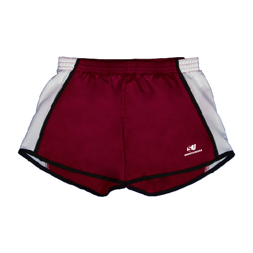  Womens Maroon/White Team Short - SU Mountaineers