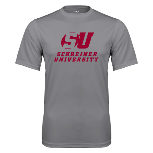  Grey Concrete Performance Tee - Official Logo