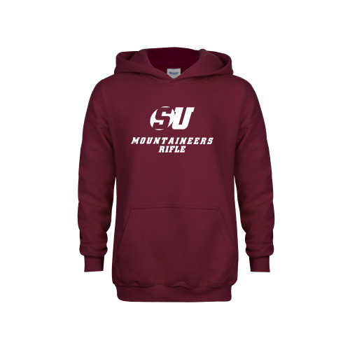  Youth Maroon Fleece Hoodie - Rifle