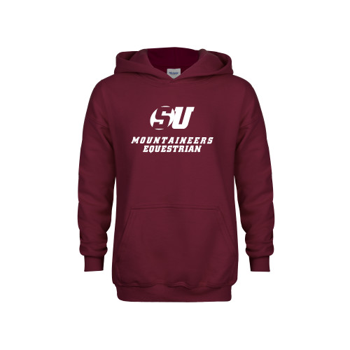  Youth Maroon Fleece Hoodie - Equestrian