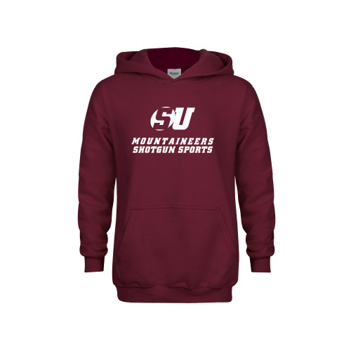 Youth Maroon Fleece Hoodie - Shotgun Sports
