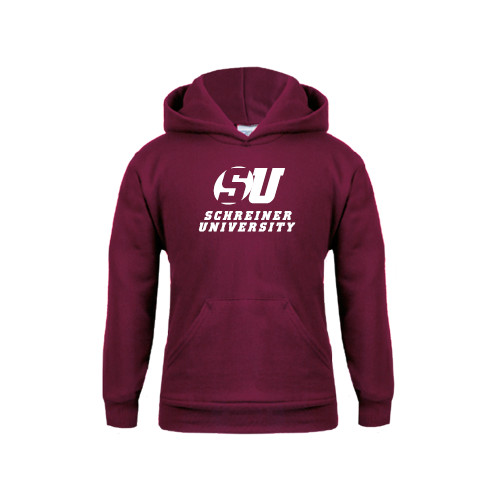  Youth Maroon Fleece Hoodie - Official Logo
