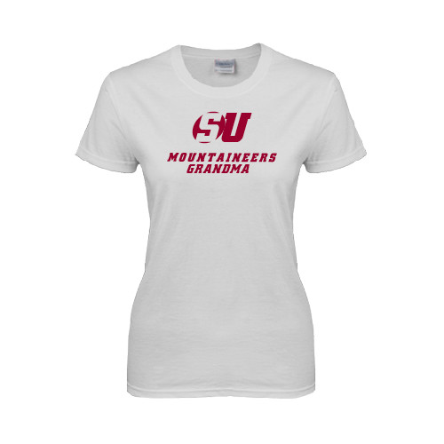 Womens White Short Sleeve Tee - Grandma