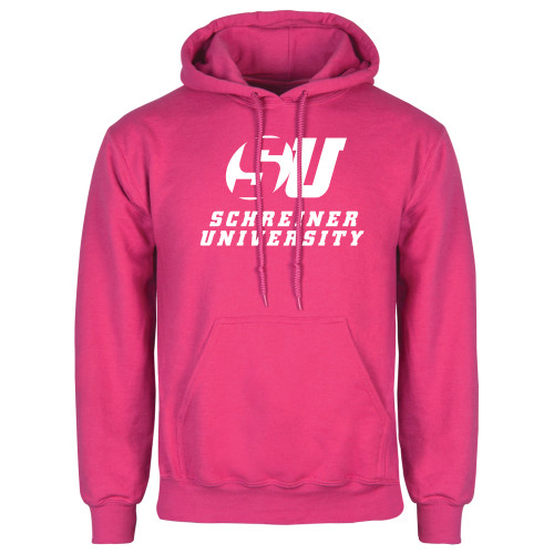  Womens Fuchsia Fleece Hoodie - Official Logo