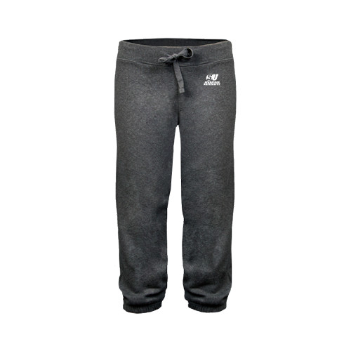  ENZA Womens Dark Heather Banded Fleece Capri - Official Logo