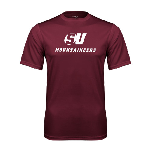  Maroon Performance Tee - SU Mountaineers