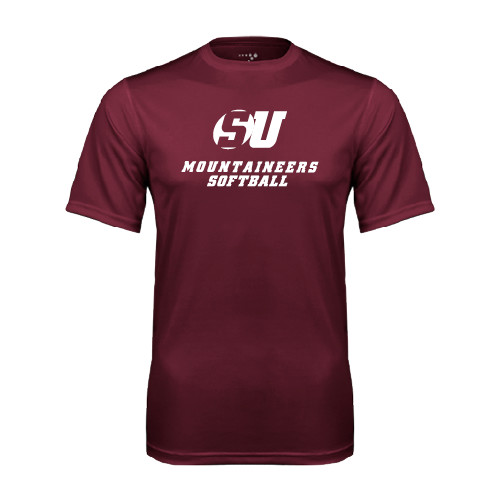  Maroon Performance Tee - Softball