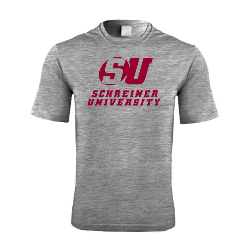  Grey Heather Performance Contender Tee - Official Logo