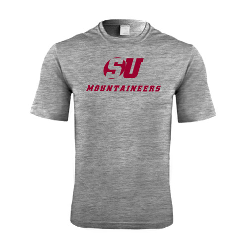  Grey Heather Performance Contender Tee - SU Mountaineers