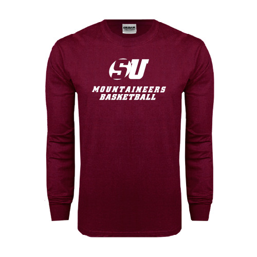  Maroon Long Sleeve T-Shirt - Basketball