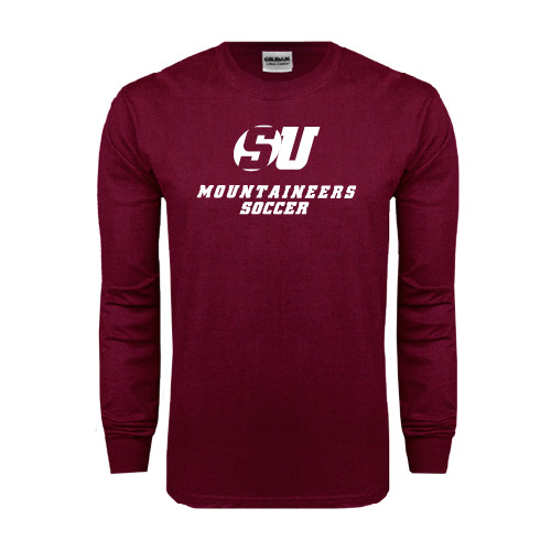  Maroon Long Sleeve T-Shirt - Soccer