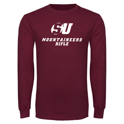  Maroon Long Sleeve T-Shirt - Rifle