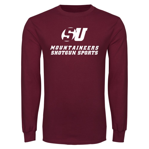  Maroon Long Sleeve T-Shirt - Shotgun Sports