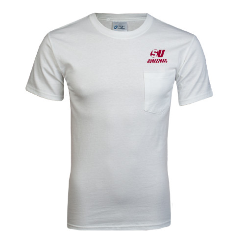  White T-Shirt w/Pocket - Official Logo