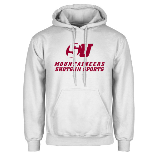  White Fleece Hoodie - Shotgun Sports