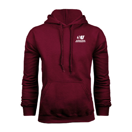  Maroon Fleece Hoodie - Official Logo