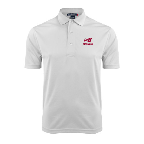  White Dry Mesh Polo - Official Logo