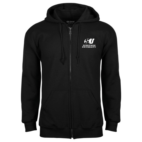  Black Fleece Full Zip Hoodie - Official Logo