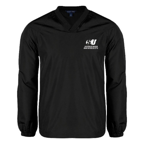  Black V Neck Raglan Windshirt - Official Logo