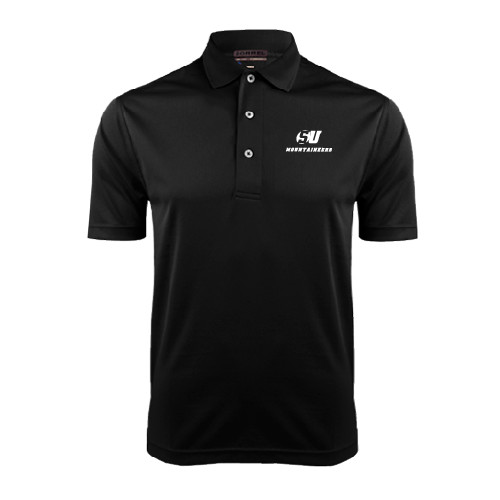 Black Dry Mesh Polo - SU Mountaineers