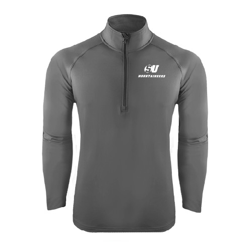  Sport Tek Charcoal Sport Wick Stretch 1/2 Zip Pullover - SU Mountaineers