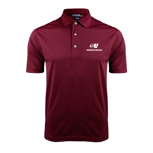  Maroon Dry Mesh Polo - SU Mountaineers