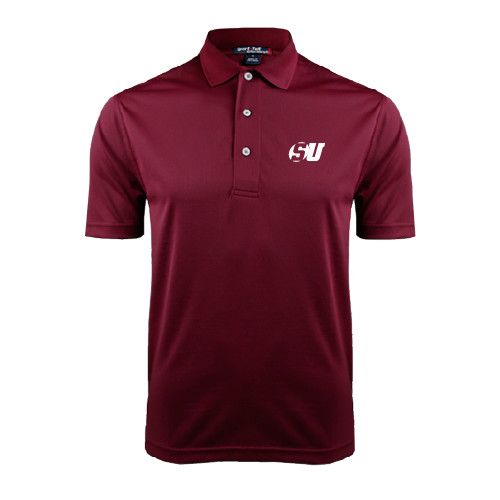  Maroon Dry Mesh Polo - SU