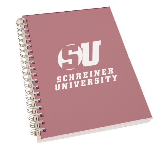  Clear 7 x 10 Spiral Journal Notebook - Official Logo