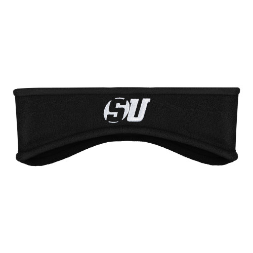  Black Stretch Fleece Headband - SU