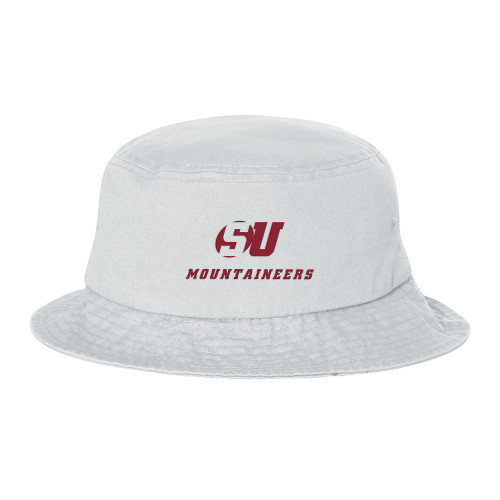  Sportsman White Bucket Hat - SU Mountaineers