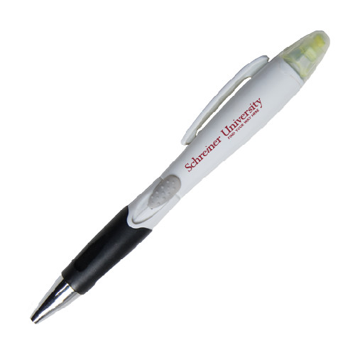  Blossom White Pen/Highlighter - University Wordmark
