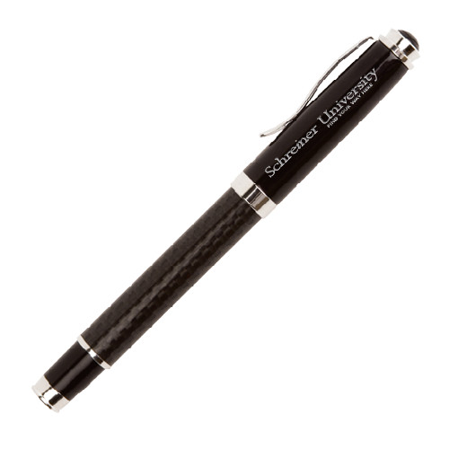  Luna Black Rollerball Pen - University Wordmark Engraved