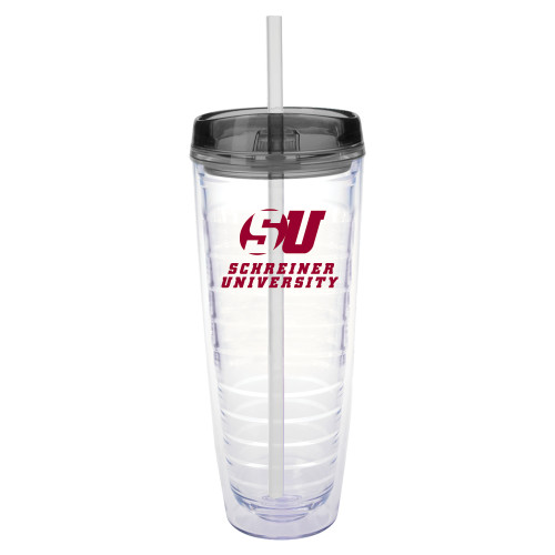  Tritan Double Wall Tumbler w/Charcoal Top 26oz - Official Logo