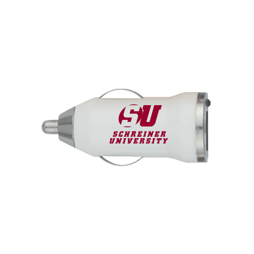  On the Go White Car Charger - Official Logo
