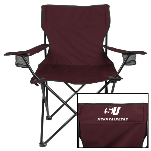  Deluxe Maroon Captains Chair - SU Mountaineers