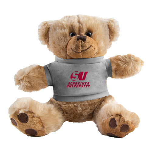  Plush Big Paw 8 1/2 inch Brown Bear w/Grey Shirt - Official Logo