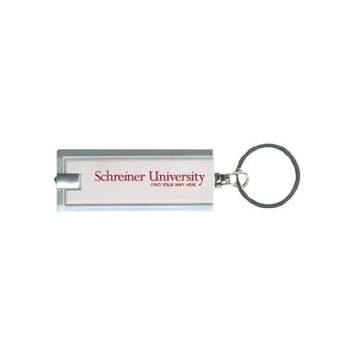  Turbo White Flashlight Key Holder - University Wordmark