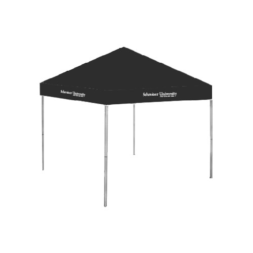  9 ft x 9 ft Black Tent - University Wordmark
