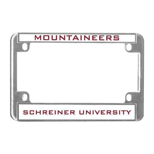  Metal Motorcycle License Plate Frame in Chrome - Mascot