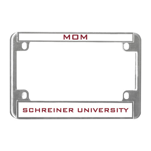  Metal Motorcycle License Plate Frame in Chrome - Mom 