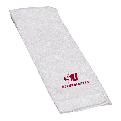  White Golf Towel - SU Mountaineers