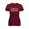 Thumbnail image for  Womens Maroon Short Sleeve Tee