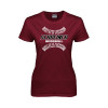 Thumbnail image for  Womens Maroon Short Sleeve Tee