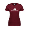 Thumbnail image for  Womens Maroon Short Sleeve Tee