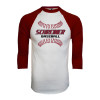 Thumbnail image for  White/Maroon Raglan Baseball T Shirt