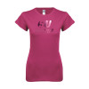 Thumbnail image for  Next Level Womens Fuchsia Boyfriend Tee
