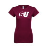 Thumbnail image for  Next Level Womens Maroon Boyfriend Tee
