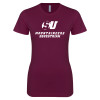 Thumbnail image for  Next Level Womens Maroon Boyfriend Tee
