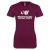 Thumbnail image for  Next Level Womens Maroon Boyfriend Tee